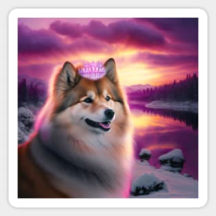 Finnish Lapphund Portrait Sticker